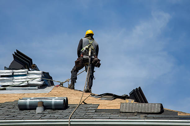 Professional Flat Roof Repair technician working in Falkner, MS